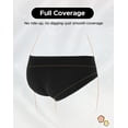 thumbnail image 6 of INNERSY Teen Girls Underwear Cotton Briefs Black Girls Panties 6 Pack(12-14years,Black with logo), 6 of 10