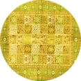 thumbnail image 1 of Ahgly Company Indoor Round Persian Yellow Traditional Area Rugs, 8' Round, 1 of 4