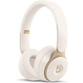thumbnail image 1 of Restored Beats by Dr. Dre Solo Pro Bluetooth Noise Cancelling Over-Ear Headphones, Ivory, MRJ72LL/A (Refurbished), 1 of 7
