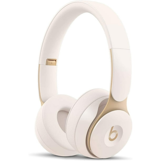 Restored Beats Solo Pro Wireless Noise Cancelling On-Ear Headphones - H1 Chip, Class 1 Bluetooth, Transparency, 22 Hours of Listening Time, Built-In Microphone - (Ivory) - Walmart.ca