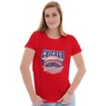 thumbnail image 4 of Chicago Cloud Gate Windy City Pride Womens Fitted Plus Size Graphic Tee Brisco Brands 2X, 4 of 5