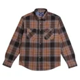 thumbnail image 5 of Chaps Men's Knit Flannel Shirt, Brown, L, 5 of 6