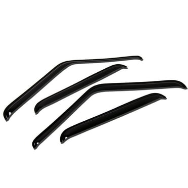 TuningPros WV-273 Window Visor For 2002-2007 Jeep Liberty - Outside Mount 4 Pcs Set