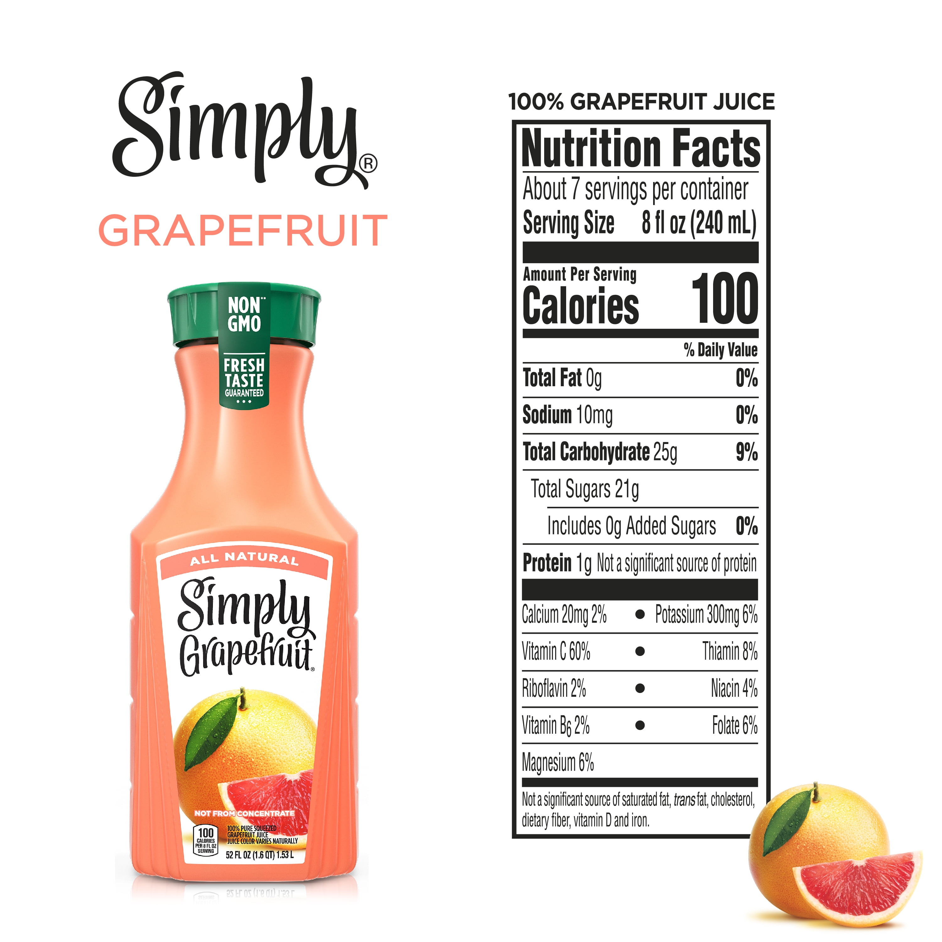 Simply Grapefruit Juice, 52 fl oz - Walmart.com - Walmart.com Simply Grapefruit Juice, 52 fl oz - Walmart.com - Walmart.com