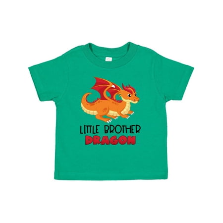 

Inktastic Little Brother Cute Red and Orange Dragon Gift Toddler Boy Girl T-Shirt
