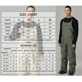 thumbnail image 2 of Hotian Women Insulated Ski Snow Bib Pants Outdoor Snowboarding Overalls Red M, 2 of 5