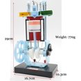 thumbnail image 3 of Gamvdout 4 Stroke Internal Combustion Engine Model - Diesel Engine Model - Four-Stroke Single-Cylinder Diesel Engine Model - For Physics Mechanics Experiment Teaching In, 3 of 7