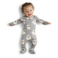 thumbnail image 6 of M+A by Monica + Andy Gender Neutral Baby Halloween Organic Cotton One Piece Pajamas and Bib Set, Sizes 0M-24M, 6 of 8