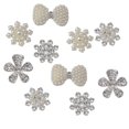 thumbnail image 3 of fastboy 10 Pcs Ornements en Strass en Fausse Perle Fleur Boutons à Dos Plat Style Strass A 1Ensemble, 3 of 6