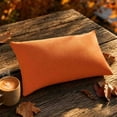 thumbnail image 6 of LEHOZIHEQ Plaid Pillows Case, Orange Plaid Decorative, 11.8×19.7 Inch Farmhouse Gingham Square Cushion Case, for Indoor Couch Bed or Outdoor Porch Patio, 6 of 9
