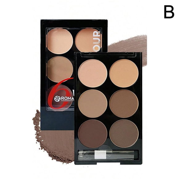 6-Color Contouring Palette, Matte Brightening, Primer, Highlight, Nose Shadow, Shadow Contouring - Body Palette Best
