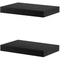 thumbnail image 5 of Welland Set of 2 Floating Shelves Wall Mounted Shelf, for Home Décor with 8" Deep (Black, 10 Inches), 5 of 8