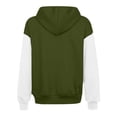 thumbnail image 6 of Jsaierl Women's Trendy Color Block Zip Up Hoodies Sweatshirts with Drawstring and Kangaroo Pocket Oversized Sporty Tops S-2XL, 6 of 6