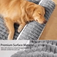 thumbnail image 2 of Exclusivo Mezcla Orthopedic Dog Bed with Head Pillow for Large Dogs, Removable and Machine-Washable Cover, 48"X30", Grey, 2 of 7