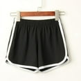 thumbnail image 1 of Short Décontracté d'Été pour Femmes - Ample en Coton Doux Extensible Grande Taille Rouge S, 1 of 5