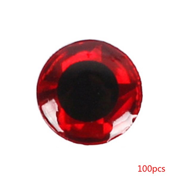 Greeniant 100 Uds 4mm/6mm 3D ojos de señuelo de pesca DIY hacer atar moscas señuelos cebos simulación Artificial ojos de pez Pescar rojo 6 mm Greeniant DJ1001-02