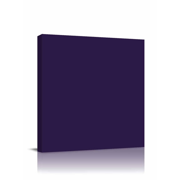Solid Color Canvas Wall Art, Dark Purple Framed Wall Decor Modern Artwork Prints Painting for Living Room, Bedroom, Kitchen & Cafe Decor 28x28 Inch