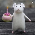 thumbnail image 1 of 1PC Christmas Halloween Mouse With A Pumpkin Handmade DIY Wool Felt Mouse, 1 of 4