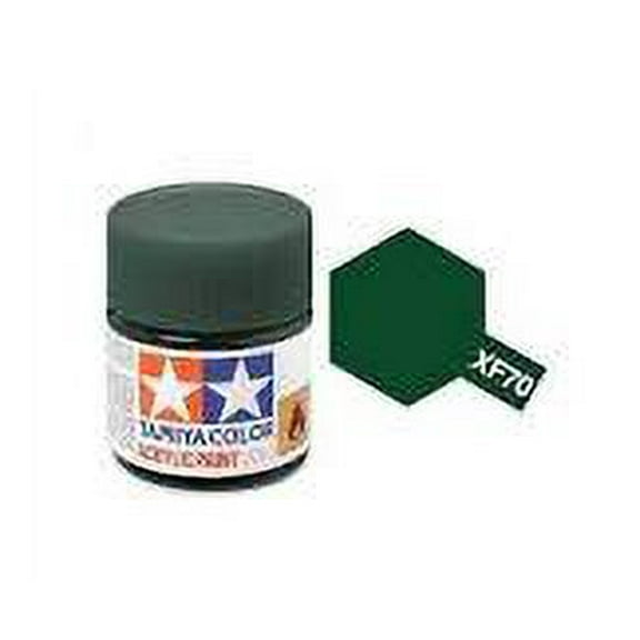 XF-70 Mini Flat Dark Green Acrylic 10ml (1/3oz) Bottle Hobby Paint Tamiya