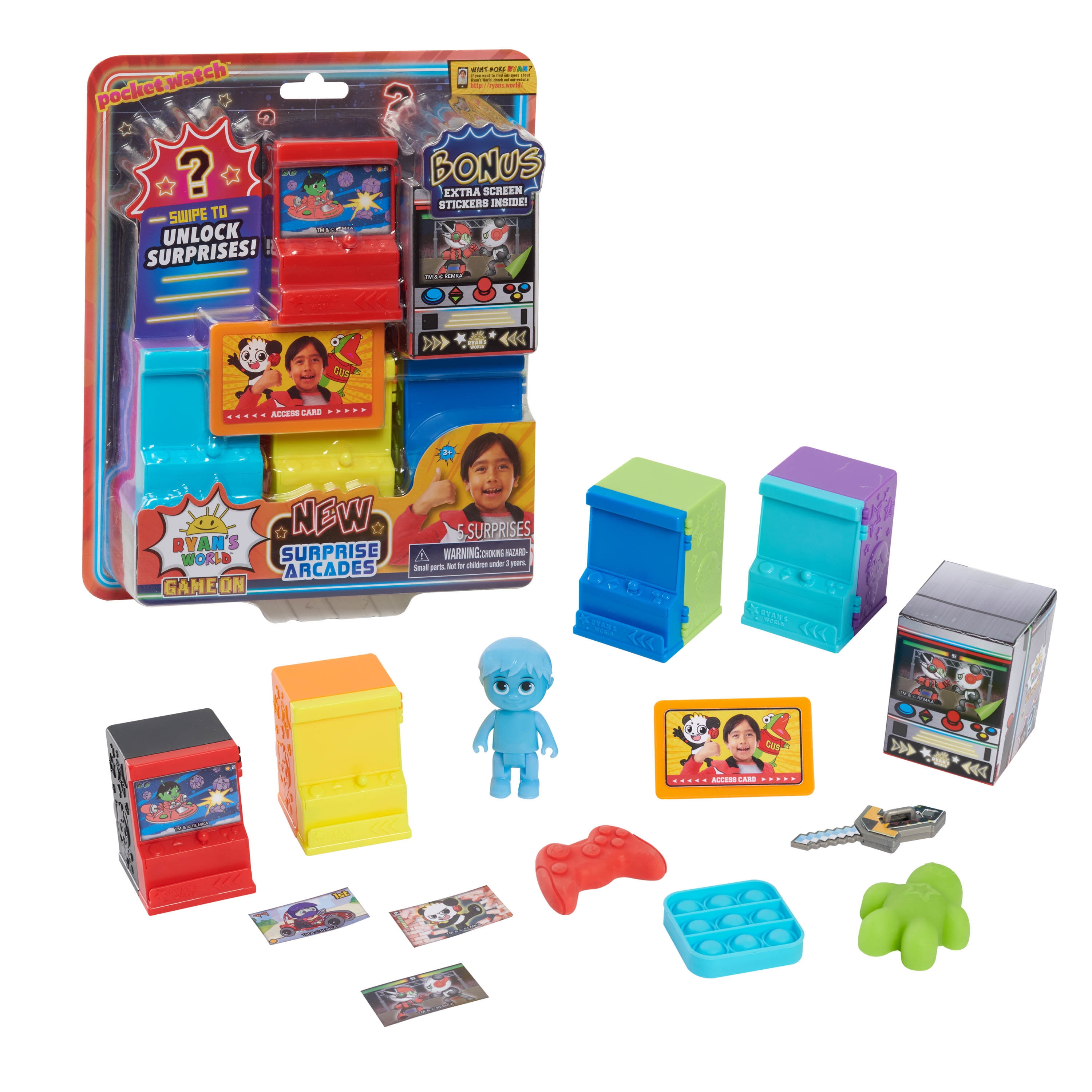 Ryan's World Surprise Arcades,  Kids Toys for Ages 3 Up, Gifts and Presents