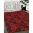 thumbnail image 3 of Ahgly Company Machine Washable Indoor Rectangle Transitional Red Area Rugs, 8' x 10', 3 of 7