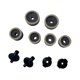 thumbnail image 4 of 10x Accesorios repuesto para platillos Tuercas rápidas para platillos Almohadillas fieltro resistentes para batería percusión profesional Gris, 4 of 8
