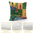 thumbnail image 4 of Orinice Harlem Renaissance Graphic Decorative Men Women Boy Girl Room Cushion Throw Pillow Cover for Home Couch Living Room Bed Sofa for Car Couch Bedroom All Year Round 1PC 18x18in, 4 of 5