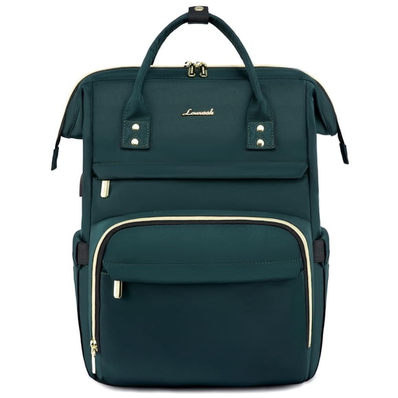 Mochila LOVEVOOK College Laptop 15.6 pulgadas impermeable verde oscuro