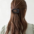 thumbnail image 4 of UNLLLL Flat Claw Hair Clip for Women, Solid Color Casual Elegant Hair Claw, Lightweight Plastic Hairpin for Thick or Thin Hair, for All Lengths Daily Styling and Work (Black), 4 of 6