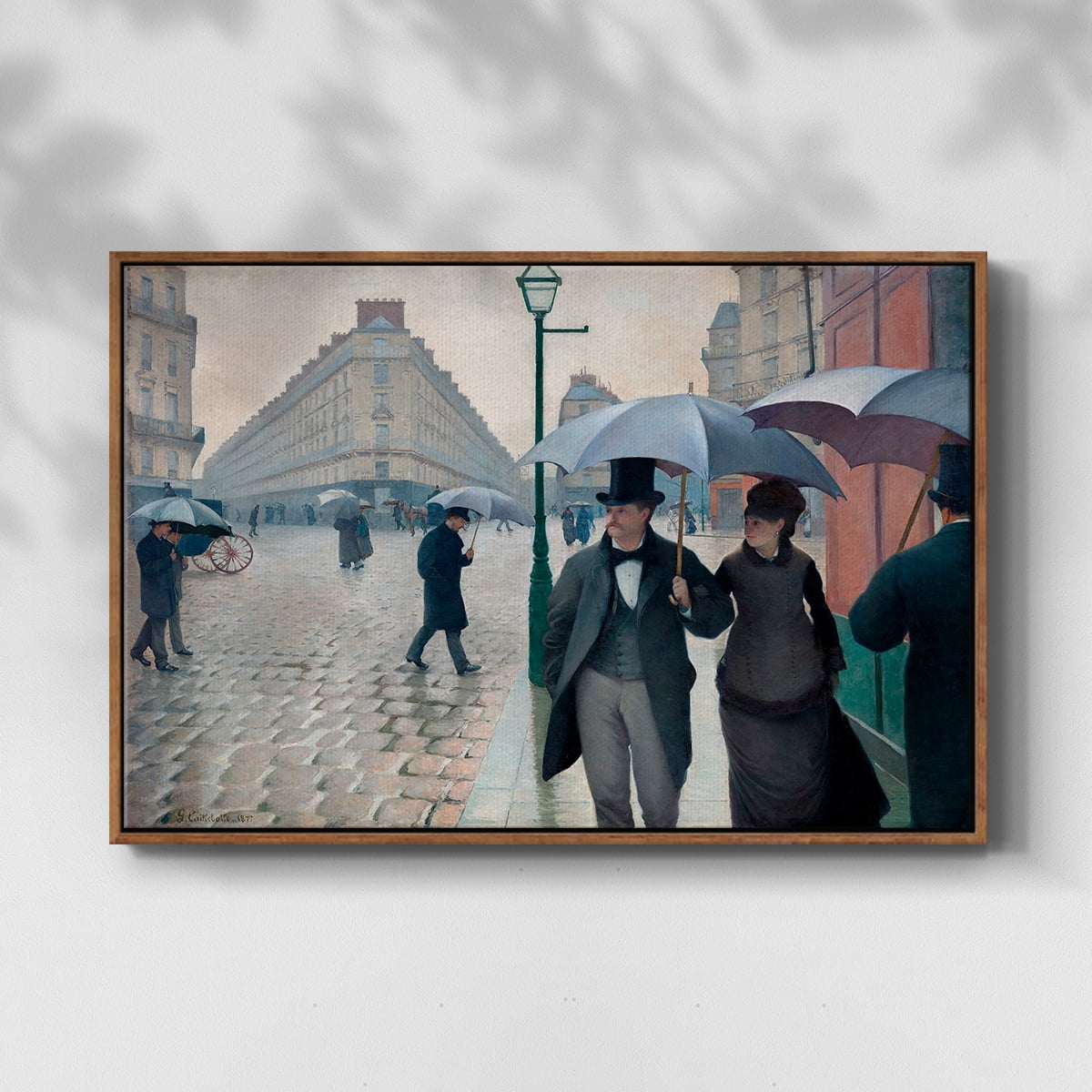 Vintage Landscape-CCXCIV By Wexford Home Framed in Walnut Wood Gallery Wrapped Canvas 17 in. x 25 in.