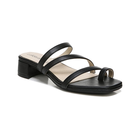 LifeStride Womens Jasmine Glitter Toe Loop Heels