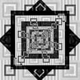 thumbnail image 2 of LightBoxJournal 20x20 White Modern Wood Framed Museum Art Print Titled - Geo Pattern 02, 2 of 4