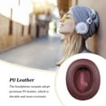thumbnail image 4 of Bearachild Almohadillas para auriculares montadas en la cabeza, funda de cuero para auriculares, reemplazo de cojín de malla fina para Type2 NO2, 4 of 6