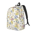 thumbnail image 1 of Easygdp Wildflower Honeybee Mochila de Lona Resistente para Laptop, Compatible con Laptops de 15 a 17 pulgadas, Ideal para Escuela, Trabajo y Viajes-Medium, 1 of 5