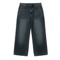 thumbnail image 6 of BUIGTTKLOP Womens Jeans Elastic High Waisted Stretchy Baggy Wide Leg Jeans Trendy Patchwork Loose Ankle Denim Pants, 6 of 6
