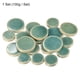 thumbnail image 3 of Uxcell 100g Azulejos de cerámica para mosaicos en masa, azulejos de cerámica verde con grietas de hielo redondos para kits de mosaico, 3 of 7