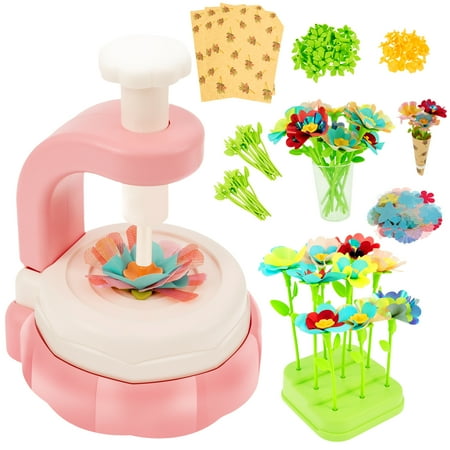 LINFANG DIY Flower Art Craft Set Creative Fabric Flower Bouquets Toy Funny DIY Floral Making Activities Toy for Kids Over 4 Years Old LINFANG DIY Flower Art Craft Set Creative Fabric Flower Bouquets Toy Funny DIY Floral Making Activities Toy for Kids Over 4 Years Old