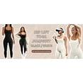 thumbnail image 2 of Scacto Jumpsuit for Women Workout Seamless Jumpsuits Yoga Ribbed One Piece Tank Tops Rompers Sleeveless Exercise Jumpsuits, 2 of 7