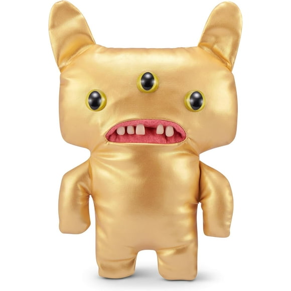 Fuggler Gold Fuggs 9 inch (Reeko), Funny Ugly Monster Soft Plush Collectible Toy by ZURU