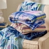 thumbnail image 3 of Vera Bradley Women's Fleece Plush Throw Blanket Pastel Plaid, 3 of 5