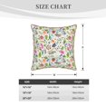 thumbnail image 4 of Haiem Rabbit And Butterfly Print Velvet Soft Solid Decorative Square Throw Pillow Covers Set with Elegant Piping Christmas Cushion Case for Sofa Bedroom Car-16"x16", 4 of 8