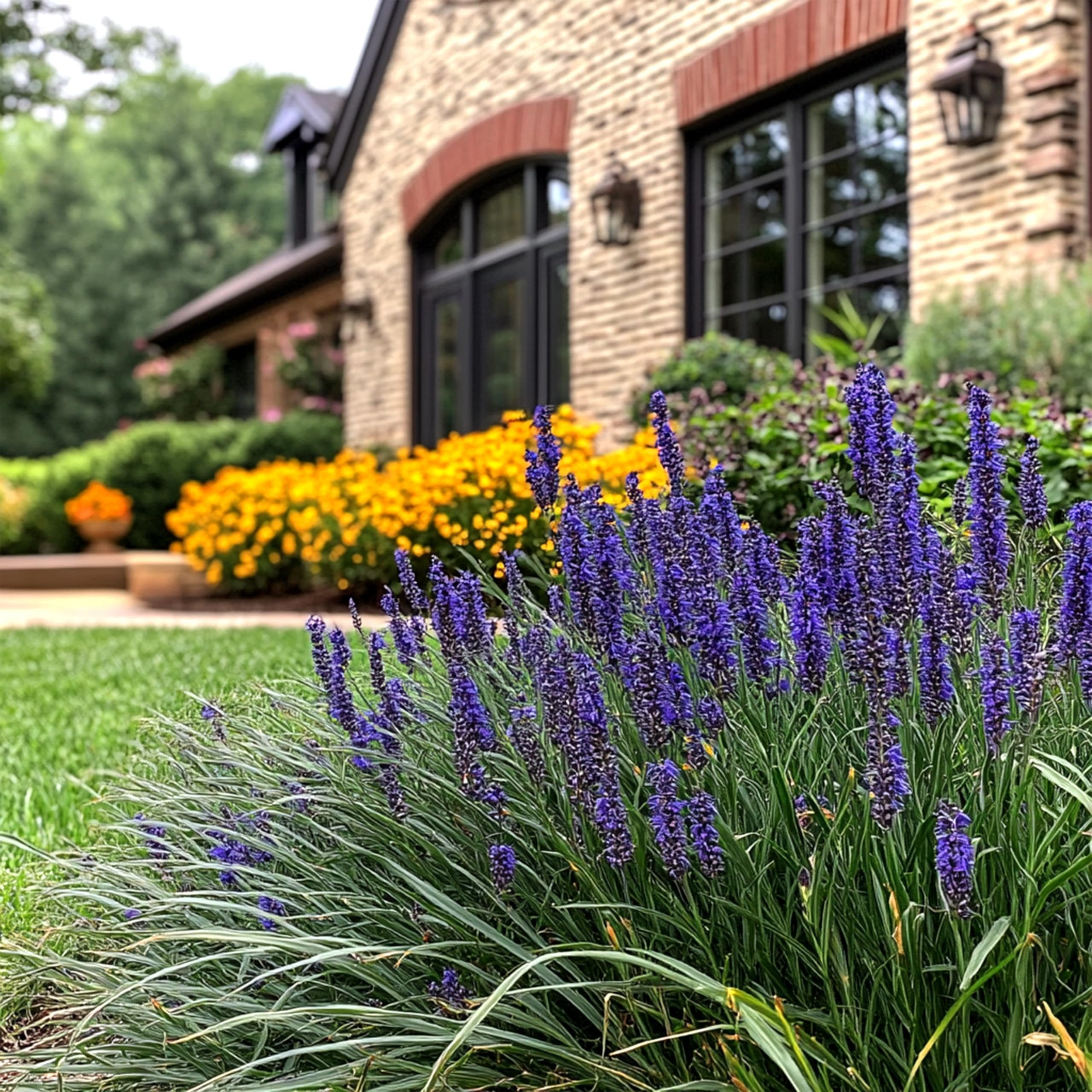 Super Blue Liriope - 10 Live Plants - Drought Tolerant Ground Cover Grass