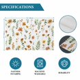 thumbnail image 6 of Yellow Spring Floral Placemats Set of 8, Flowers Leaves Elegant Pastoral Placemats for Dining Table, Place Mats for Kitchen Tabletop, Waterproof Wipeable Dining Table Mats Set, 6 of 9