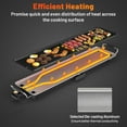 thumbnail image 6 of ARLIME 35" Extra Large Electric Griddle, Nonstick Countertop BBQ Grill with Adjustable Temperature, Thermostats and Drip Tray, Teppanyaki Grill for Indoor & Outdoor, 6 of 19