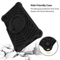 thumbnail image 3 of Allytech Galaxy Tab A7 Lite 8.7 Case 2021 SM-T220 T225, Soft EVA  Case for Kids Rotating Stand Handle Heavy Duty Protective Shockproof Kids Friendly Case Cover for Samsung Galaxy A7 Lite 8.7"-Black, 3 of 7