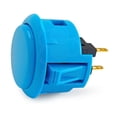 thumbnail image 1 of Methold Botón de presión ligero, pequeño, multicolor, redondo, interruptor de Arcade, reinicio automático, llave corta, accesorio de juego sensible a Videojuegos y accesorios Azul, 1 of 6