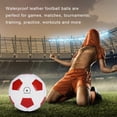thumbnail image 2 of Greeniant Tamaño 5 Adultos Fútbol Cuero Patio de recreo al aire libre Fútbol portátil Reemplazo de pelota de deportes profesionales para principiantes Deportes y aire libre Greeniant OD026378-00, 2 of 6