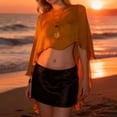 thumbnail image 4 of Womens Sheer Poncho Shrug Bolero, Lightweight Summer Shrug Pullover Sweater Crochet Summer Tops See Through Mesh Spring Sweaters Beach Cover Ups, 4 of 6