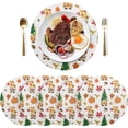 thumbnail image 3 of GZHJMY Autumn Gnome Round Placemats Set of 1, Non-Slip PVC Table Mats Washable Heat Resistant Place Mats for Kitchen Dining Table Christmas Home Decor, 15.4 Inch Table Mat, 3 of 7