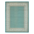 thumbnail image 3 of Unique Loom Williamsburg Collection Area Rug - Allover (9' x 12' 2" Rectangle Turquoise/Light Brown), 3 of 7
